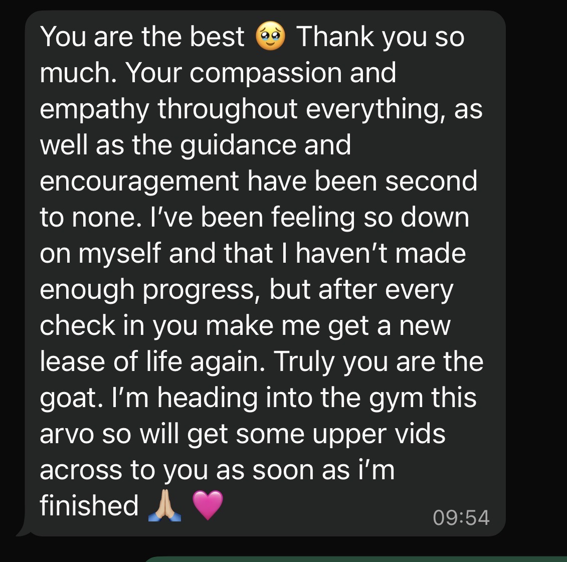 Client message