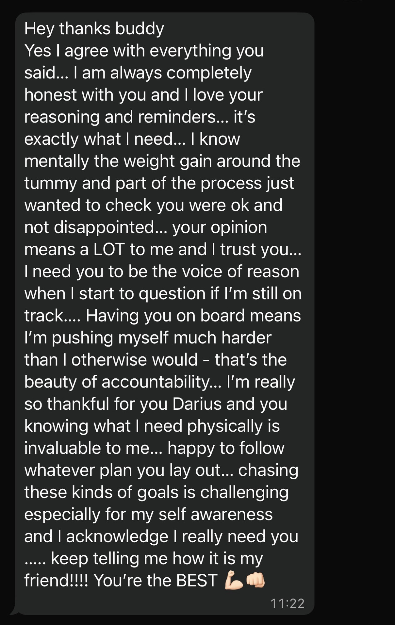 Client message